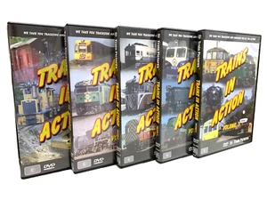 Trains In Action Bundle DVD PAL Region 0 Steam Diesel Electric Trains LIKE NEW - Foto 1 di 6