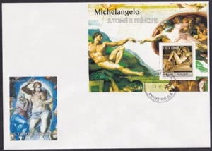 ST THOMAS and PRINCIPE # STP006 FDC S/S - MICHELANGELO' S SISTINE CHAPEL - Picture 1 of 1