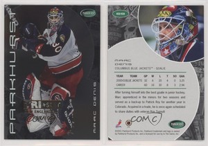 2001-02 ITG Parkhurst Silver Tri-Star New England /10 Marc Denis #69
