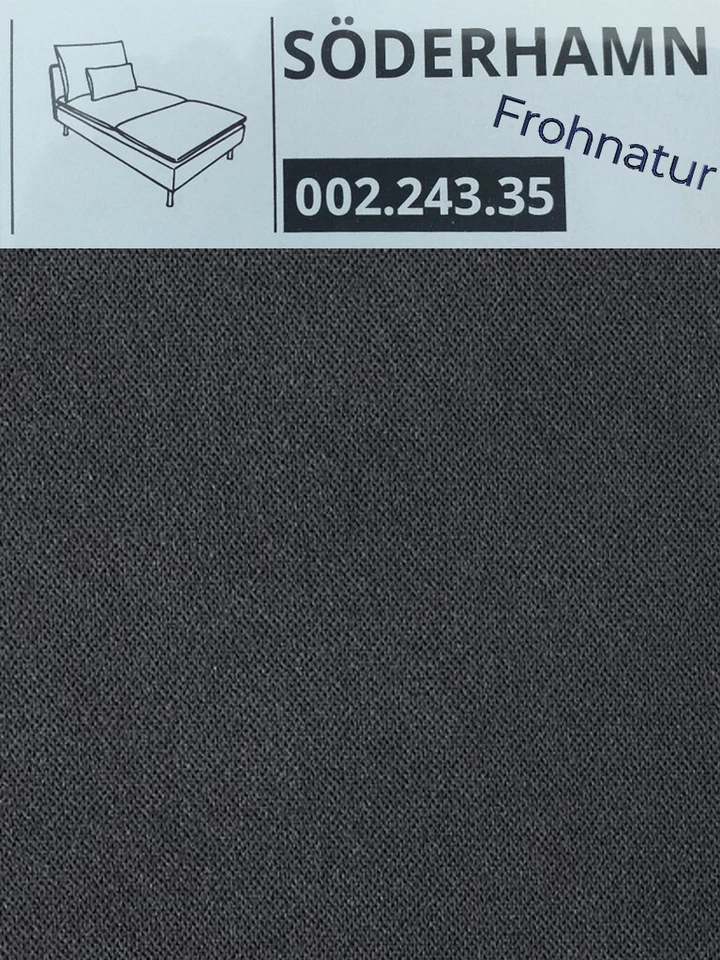Ikea SÖDERHAMN Bezug Recamiere Samsta dunkelgrau 002.243.35 Wechselbezug NEU - Bild 1 von 1