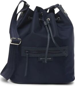 NWT $345 Longchamp Neo Bucket Crossbody Bag Navy authentic