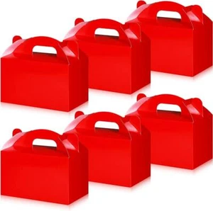 Red Treat Box Party Favor Desert Boxes Lolly Candy Paper Gift Boxes Bulk - Picture 1 of 7