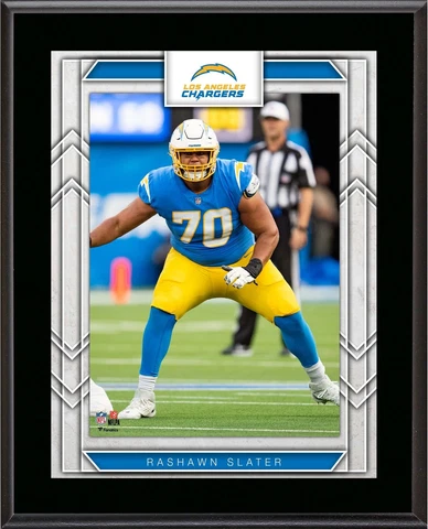 Rashawn Slater Los Angeles Chargers 10.5" X 13" Sublimated Player Plaque Cover