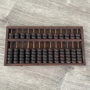 Vintage Chinese Abacus Wood Calculator 13 Row 91 Bead - Read - Used Conditions - Picture 1 of 24