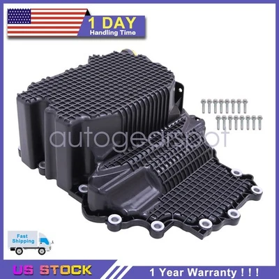 HL3Z6675A se adapta a Lincoln Navigator 2018 V6 3,5 L nuevo 1 pieza cárter de aceite de motor negro Foto 1 de 4