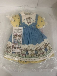 Vintage Daisy Kingdom Puppenkleid Bunny Hop mit Schürze entzückendes Kaninchen Outfit - Bild 1 von 9