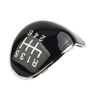 1x 6-Speed Gear Shift Knob Cap Cover For Ford Focus Fiesta Spare Parts Black New - Picture 1 of 12