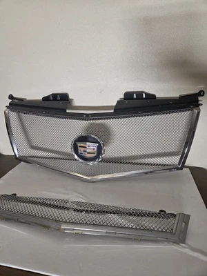 2008 – 2013 Cadillac CTS E&G Classics Chrome Upper Front Grill Grille and lower - Image 1 of 4