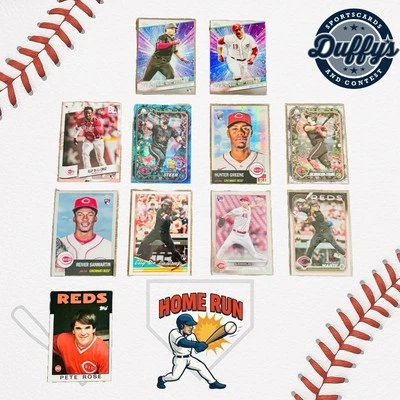 Baseball Cards Cincinnati Reds Lot Elly De La Cruz, Greene, McLain, Steer, Votto - Image 1 of 4