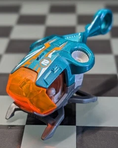 2019 HOT WHEELS SKY FI NEWS #2 BLUE 1:64 DIECAST 3" HELICOPTER ORANGE WHITE M35 - Picture 1 of 8