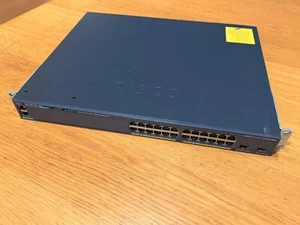 CISCO C2960X-24PD-L GIGABIT SWITCH POE 370W, 2 X 10G SFP+ - FREE POSTAGE - Photo 1/8