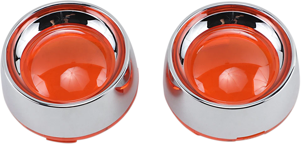 Biseles de plato profundo Kuryakyn con lentes para señales de giro de bala ámbar 2108 Foto 1 de 1