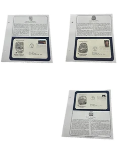 3 Mixed FDC First Day of Issue Envelopes / Stamps w/ Card - Picture 1 of 4
