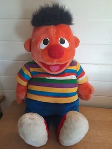 Large 27" Soft Body Vintage Ernie Plush Sesame Street Toy Teddy - Picture 1 of 5