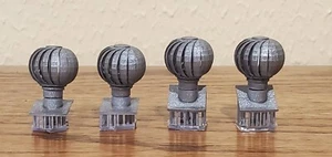 G Scale Roof Turbine Vent QTY 4 - Model Railroads - Dioramas - UNPAINTED - Picture 1 of 5