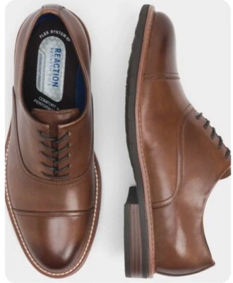 Con cordones Kenneth Cole REACTION Klay Flex para hombre, talla 11,5 coñac nuevo en caja Foto 1 de 4