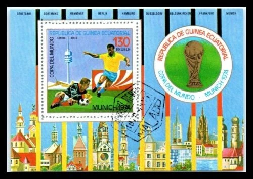 Republica De Guinea Ecuatorial Munich 1972 Mini Sheet Excellent Condition - Image 1 of 1