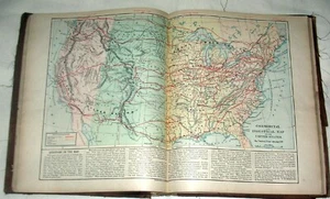 1885 Harper's School Geography Book with 29 Maps and Tons of Illustration. - Imagen 1 de 9