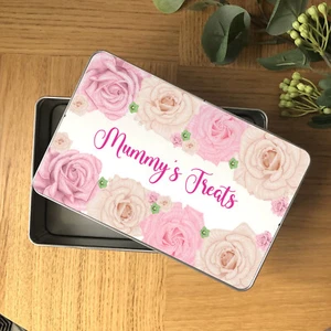 Mothers day gift mummy's Treat Tin personalised metal tin - Gift - Picture 1 of 5
