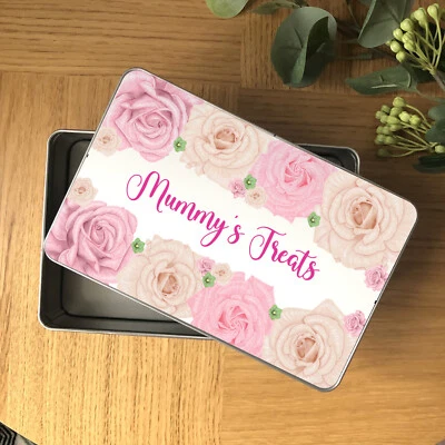 Mothers day gift mummy's Treat Tin personalised metal tin - Gift - Image 1 of 4