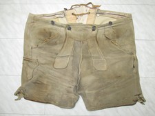 Alte Hirschlederhose Größe 56 58 weich Urform Deko Restaurieren Tragbar Fasching