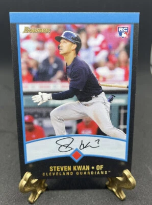 2022 Throwback Thursday 2001 Bowman Card # 49 Guardians Steven Kwan RC - Image 1 of 2