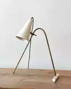 Italian Brass Desk Lamp in 1950's Design Mid Century Sputnik Table lamp by I L - Picture 1 of 7
