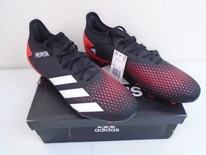 Adidas Hombre Predator 20.3 Tierra Firme Zapato de Fútbol Negro Rojo EE9556 Talla 13 NUEVO - Imagen 1 de 9