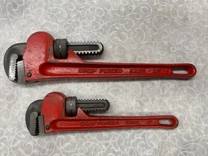 2 Stück DROP FORGED Schwerlast Backen Rohrzange 10" & 8" Made in Taiwan - Bild 1 von 7