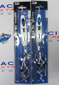 DAIWA SALTIGA SK JIG CON GANCI DI ASSISTENZA ZEBRA GLOW, confezione da 2 pezzi nuovi con scatola - Foto 1 di 1