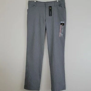 NWT Lee Wrinkle Free Gray Straight Leg Pants 12 - Picture 1 of 10