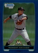 2012 Bowman Chrome Draft Draft Picks Blue Refractors Card #BDPP141 Ravago