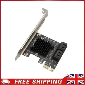 SATA PCIe Adapter 4 Ports SATA III to PCI Express 3.0 X1 Expansion Cards - Picture 1 of 7