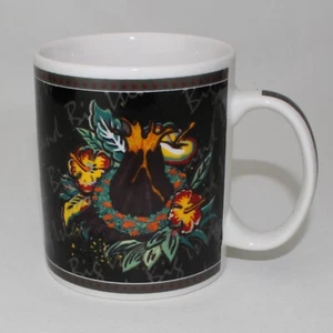 Taza de café Hilo Hattie Big Island Volcano Lei flores de hibisco 2002 - Imagen 1 de 9