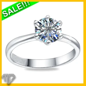 1.25CT Round Cut Lab Grown CVD Diamond Engagement Ring in 14K Gold MADE TO ORDER - Picture 1 of 12