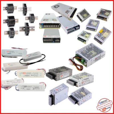 Alimentatore Mean Well LRS HDR RS LPV SCP RSP 5V 12V 15V 24V 48 Led Power Supply
