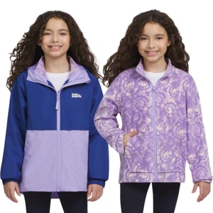 Eddie Bauer Girls Large 14/16 Lone Peak 3 in 1 Jacket - Violet Purple - Picture 1 of 5