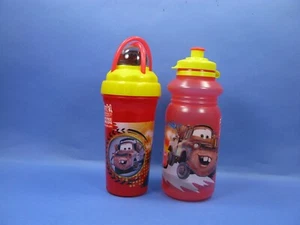 DISNEY ZAK CARS PIXAR McQueen LOOPITY LOOP STROHHALMBECHER & SPORTFLASCHE BPA-FREI - Bild 1 von 10