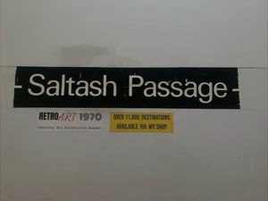 Saltash Passage - Plymouth Dartmouth Devon 267 Bus Destination Blind 31” - Picture 1 of 10