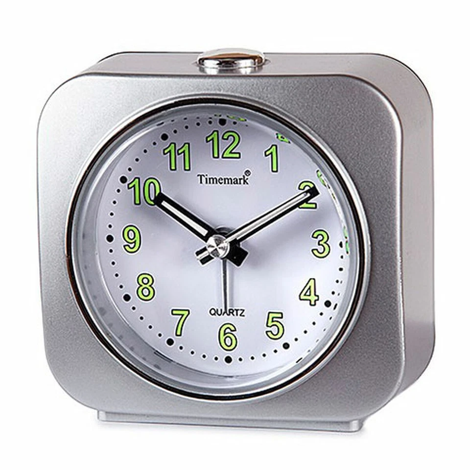 Reloj Despertador Timemark Plateado 9 x 9 x 4 cm Plástico - Imagen 1 de 1