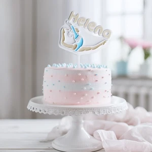 Elegante Tortenfigur Gymnastik Split Pose PLA – Kuchenaufsatz personalisiert - Bild 1 von 5