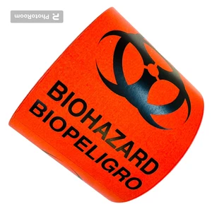3x5 Biohazard / Biopeligro Labels Regulated Warning Stickers (2) RLS of 250 EA - Picture 1 of 3