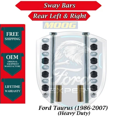MOOG OEM Rear Sway Bars For 1986-2007 Ford Taurus HD Sedan Lifetime Warranty - Image 1 of 4