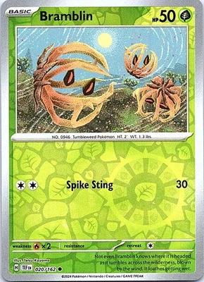 Bramblin Reverse Holo Common SV05: Temporal Forces 020/162 NM - Image 1 of 2