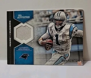 2012 Bowman Cam Newton #ITNR-CN Patch Relic Inside The Numbers Panthers P1 - Picture 1 of 1