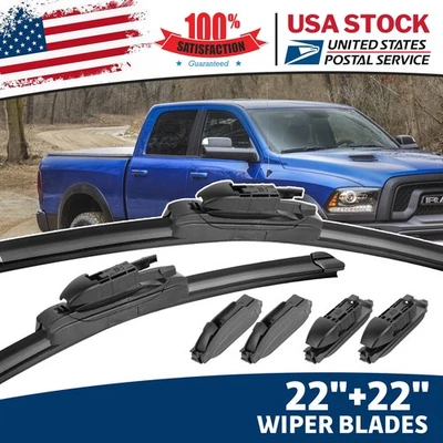 JUEGO LIMPIAPARABRISAS DELANTERO 22"&22" CALIDAD OEM PARA Dodge Stratus 99-06 Foto 1 de 4