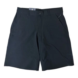 IZOD Boy's Adjustable Waist Shrink Resistant Stretch Performance Shorts (Navy, - Picture 1 of 2