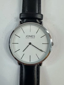 Jones New York JNYW1901L Men's 37mm Stainless Steel Quartz Watch Leather Bands - Picture 1 of 4