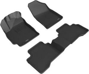 2021-2022 Hyundai Elantra Hybrid 3D MAXpider Custom Fit Floor Mats - Black - Picture 1 of 9