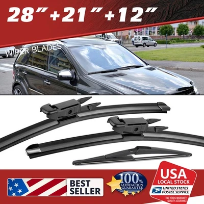 28"+21"+12"Wiper Blade Set for 2007-2011 Mercedes-Benz ML63 AMG GL450 Replace - Image 1 of 4